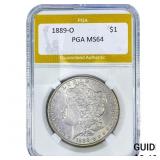 1889-O Morgan Silver Dollar PGA MS64