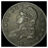 1833 Capped Bust Half Dollar CHOICE AU