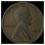 1914-D Lincoln Wheat Cent NEARLY UNCIRCULATED