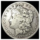 1892-S Silver Morgan Dollar LIGHTLY CIRCULATED L