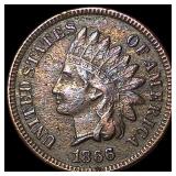 1866 Indian Head Cent CLOSELY UNCIRCULATED CLOSEL