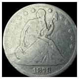 1878 Seated Liberty Half Dollar NICELY CIRCULATED