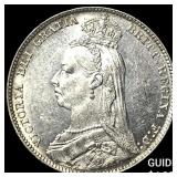 1889 Great Britain Silver 1 Shilling KM 761