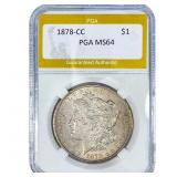 1878-CC Morgan Silver Dollar PGA MS64