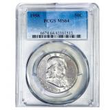 1958 Franklin Half Dollar NGC MS64