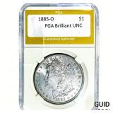 1885-O Morgan Silver Dollar PGA Brilliant UNC