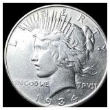 1934-S Silver Peace Dollar CLOSELY UNCIRCULATED