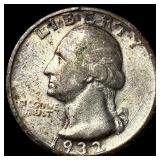 1932-S Silver Washington Quarter ABOUT UNCIRCULA