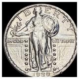 1920-S Silver Standing Liberty Quarter CHOICE BU