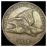 1857 Flying Eagle Cent NEARLY UNCIRCULATED NEARLY