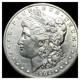 1904-S Silver Morgan Dollar CLOSELY UNCIRCULATED