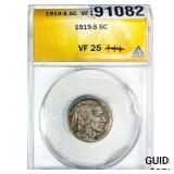 1919-S Buffalo Nickel ANACS VF25