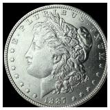 1887 Silver Morgan Dollar SUPERB GEM BU