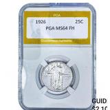 1926 Standing Liberty Quarter PGA MS64 FH