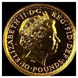 2012 Gold 1/10oz Britannia 10 Pounds SUPERB GEM