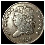 1825 Classic Head Half Cent CLOSELY UNCIRCULATED