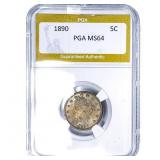 1890 Liberty Victory Nickel PGA MS64