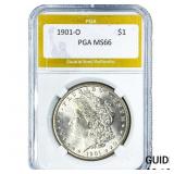 1901-O Morgan Silver Dollar PGA MS66