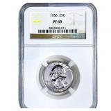 1956 Washington Silver Quarter NGC PF69