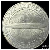 1930 Germany Wiemar Rep. Silver 5 Reichsmark Graf