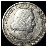 1893 Silver Columbian Expo Half Dollar NEARLY  UN