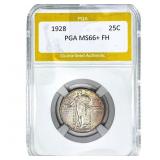 1928 Standing Liberty Quarter PGA MS66+ FH