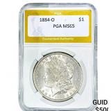 1884-O Morgan Silver Dollar PGA MS65