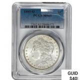 1885-O Morgan Silver Dollar PCGS MS65