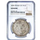 1878 7TF Morgan Silver Dollar NGC G Rev of 79
