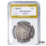 1899-O Morgan Silver Dollar PGA Genuine Micro O