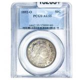 1892-O Barber Half Dollar PCGS AU55