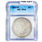 1893-CC Morgan Silver Dollar ICG EF40