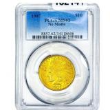 1907 $10 Gold Eagle PCGS MS62 No Motto