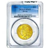 1908 $10 Gold Eagle PCGS MS63 Motto