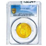 1913-S $10 Gold Eagle PCGS MS62