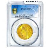 1914 $10 Gold Eagle PCGS MS63