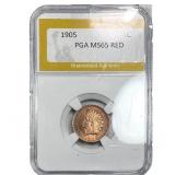 1905 Indian Head Cent PGA MS65 Red
