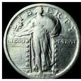 1918-D Standing Liberty Quarter CLOSELY  UNCIRCUL
