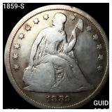 1859-S Seated Liberty Dollar LIGHTLY CIRCULATED