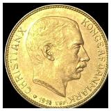 1914 Denmark Gold 20 Kroner