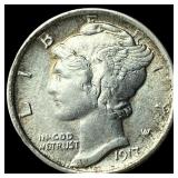 1917-D Silver Mercury Dime CLOSELY  UNCIRCULATED
