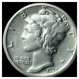 1925-S Silver Mercury Dime CLOSELY  UNCIRCULATED