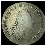 1783 German States Prussia Silver Thaler  LIGHTLY