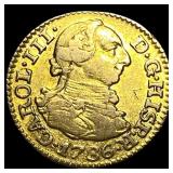 1786 Spain Gold 1/2 Escudo