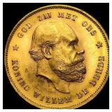 1877 Netherlands Gold 10 Gulden