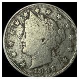 1886 Liberty Head Nickel NICELY CIRCULATED