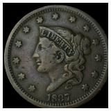 1837 Coronet Head Large Cent LIGHTLY  CIRCULATED