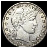 1911-D Barber Half Dollar