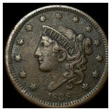 1838 Coronet Head Large Cent NEARLY  UNCIRCULATED