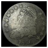 1826 Silver Capped Bust Half Dollar LIGHTLY  CIRC